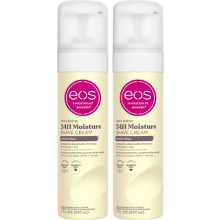 EOS Shea Better barbercreme til kvinder - Vanilje Bliss sheasmør, 14 fl oz (2-pak) - 24-timers hydrering, beroligende aloe