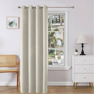 JoyDeco Blackout Gardiner 108 tommer længde 1 Panel Indstil termisk isolerede lange gardiner og gardiner Rum mørkere Grommet gardiner til stue so