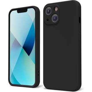 OAKXCO designet til iPhone 13 mini telefonkasse flydende silikone kofanger greb sød tynd slank blød gummi tpu almindelig glat geldæksel til kvind