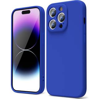 OAKXCO til iPhone 14 Pro Phone Case Liquid Silicone Sød tynd slank blød gummi TPU Plain Glat geldæksel til kvinder Girl Matte Solid Protective &