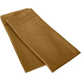 Elegant komfort 1500 trådantal rynke & fade resistent egyptisk kvalitet ultra blød luksuriøs 2-delt pillowcases standardstørrelse bronze