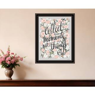 Saml ?jeblikke ikke ting sort indrammet print v?gkunst