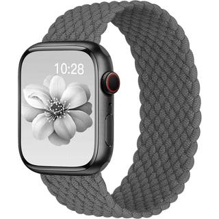 Flettet Solo Loop til Apple Watch Band 40mm 42mm 41mm 38mm 44mm 46mm 45mm Ultra/2 49mm Mænd/kvinder Stetrety Nylon Sport armbåndsstrop til Iwatch