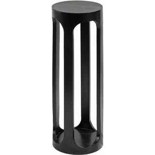 Kate og Laurel Dahl Moderne tr? rund drink Tabel 8 x 23 sort overgangscirkel tr? accent piedestal bord til stue plantestativ eller lille sovev?re