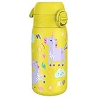 Børnevandflaske, rustfrit stål, 400ml, Yellow, Unicorns - Ion8