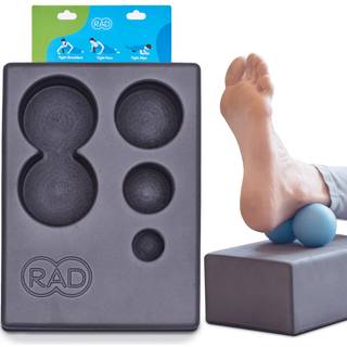 RAD BLOCK Multi -Use Yoga Block - Eva Foam Block For Yoga - Foam Block med h?j densitet med skum m/opbevaring til myofasciale frig?relseskugler -