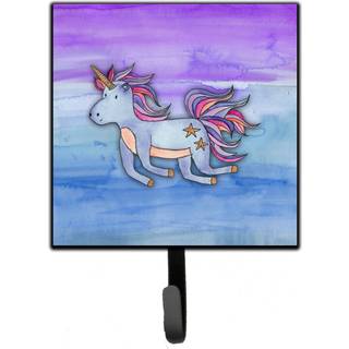 """" Caroline's Treasures Blue Unicorn Watercolor Wall Hook Lille Multicolor """"