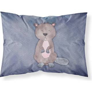 """" Caroline's Treasures Beaver Watercolor Pillowcase Standard Multicolor """"