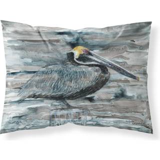 """" Caroline's Treasures 8946Pillowcase Pelican i gråt stof Standard Pillowcase Large Multicolor """"