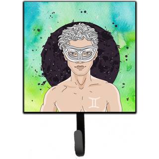 """" Caroline's Treasures Gemini Zodiac Sign Wall Hook Small Multicolor """"