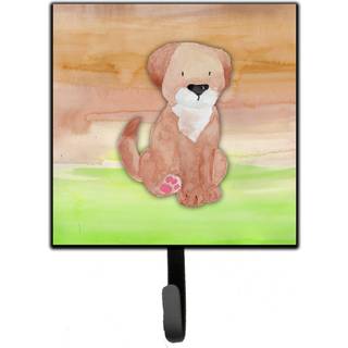 """" Caroline's Treasures Dog Green og Brown Watercolor Wall Hook Lille Multicolor """"