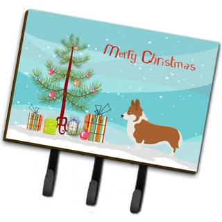 """" Caroline's Treasures Pembroke Welsh Corgi Wall Hook Triple Christmas Tree """"