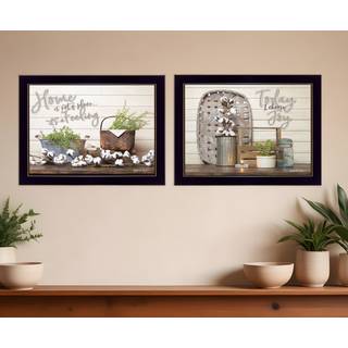 S?t med to V?lg Joy Black Framed Print Wall Art