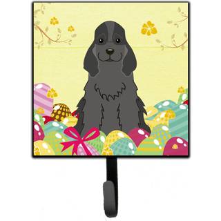 """" Caroline's Treasures Easter Eggs Cocker Spaniel Black Wall Hook Small Multicolor """"