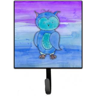"""" Caroline's Treasures Blue Owl Watercolor Wall Hook Lille Multicolor """"