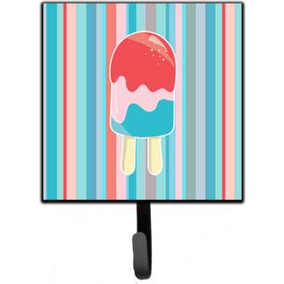 """" Caroline's Treasures Ice Pop Popcicle Red Pink Blue Wall Hook Small Multicolor """"