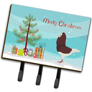 """" Caroline's Treasures Capuchin Red Pigeon Christmas Wall Hook Triple """"