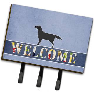 """" Caroline's Treasures Black Labrador Retriever Welcome Wall Hook Triple Multicolor """"