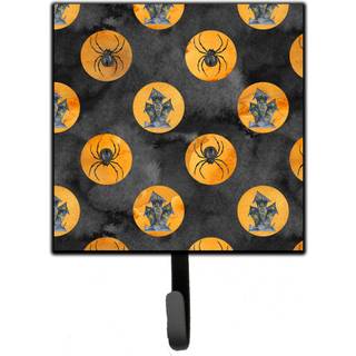 """" Caroline's Treasures Watercolor Halloween Circles Wall Hook Small Multicolor """"