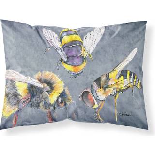 """" Caroline's Treasures 8879Pillowcase Bee Bees Times Three Moisture Wicking Fabric Standard Pillowcase Large Multicolor """"