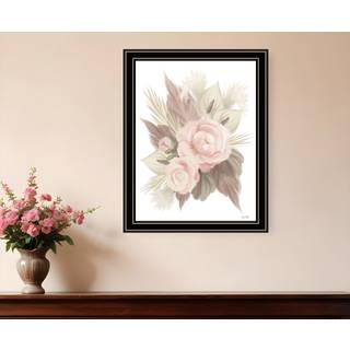 Bohemsk buket sort indrammet printv?gskunst