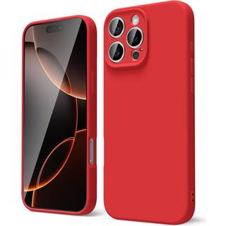 Oakxco til iPhone 16 Pro Phone Case Liquid Silicone tynd slank blød gummi gel tpu almindelig beskyttende enkel dækning til kvinder pige sød mat s