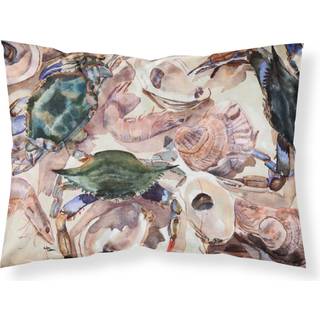 """" Caroline's Treasures 8618Pillowcase Crab Moisture Wicking Fabric Standard Pillowcase Large Multicolor """"