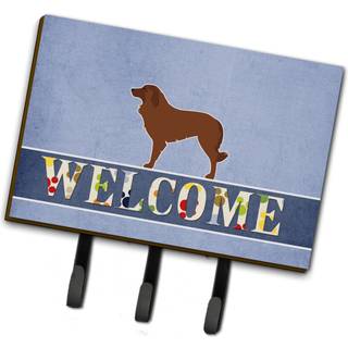 """" Caroline's Treasures Portuguese Sheepdog Dog Welcome Wall Hook Triple Multicolor """"