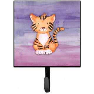 """" Carolines skatte tiger cub akvarel vægkrog lille flerfarvet """"