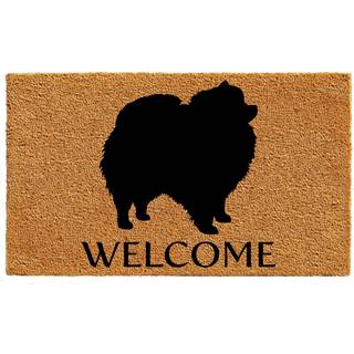 Calloway Mills AZ105671729 Pomeranian Doormat 17 """" X 29 """" Natural/Black