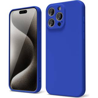 Oakxco til iPhone 15 Pro Max Telefonkasse flydende silikone tynd slank blød gummi gel tpu almindelig enkel dækning til kvinder pige sød mat solid