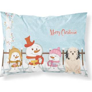 """" Caroline's Treasures Merry Christmas Carolers Lowchen Fabric Standard Pillowcase BB2350Pillowcase Multicolor """"