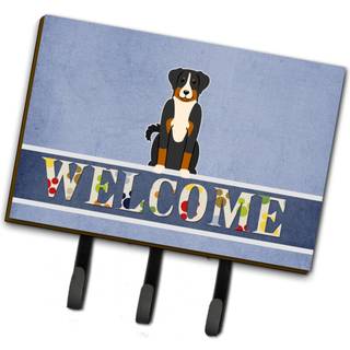 """" Caroline's Treasures Appenzeller Sennenhund Welcome Wall Hook Triple Multicolor """"