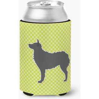 """" Caroline's Treasures kroatiske fårehund -checkerboard -grøn dåse eller flaskehugger BB3821cc kan hugger flerfarvet """"