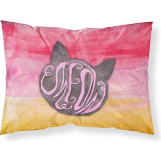 """" Caroline's Treasures Cat Face Meow Watercolor Pillowcase Standard Multicolor """"
