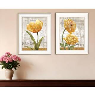 S?t med to Paris 1 White Framed Print Wall Art