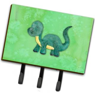 """" Caroline's Treasures Brontosaurus Watercolor Wall Hook Triple Multicolor """"