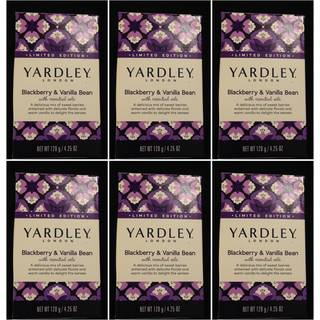 Yardley Bar Soap Blackberry og Vanilla Pack på 6