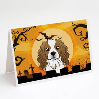 Halloween Cavalier Spaniel lykønskningskort og konvolutter pakning af 8