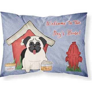 Caroline's Treasures Dog House Collection Pug Cream Stof Standard Pillowcase BB2758Pillowcase