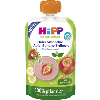 HiPP Økologisk til børn, havre-smoothie æble banan jordbær 116.25 DKK/1 kg (6 x 120.0g)