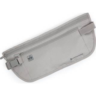 Bauchtasche, Gürteltasche, Hüfttasche mit RFID-Schutz, Secured Waist Pouch, Bauch Reisetasche, Sicherheitsbauchtasche, Reisebauchtasche, Grau