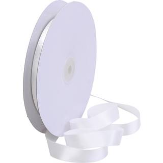 Hvid Satinbånd 15 mm x 50 m - Elegance til Dine Projekter