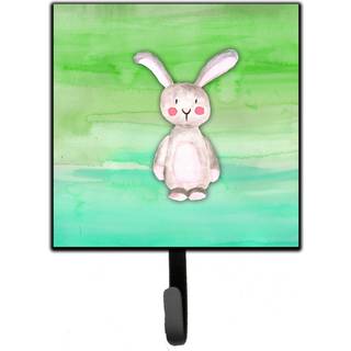 """" Caroline's Treasures Bunny Rabbit Watercolor Wall Hook Lille Multicolor """"