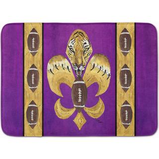 """" Caroline's Tiger Tiger Fodbold Fleur de Lis Floor Mat 19 """" """" X 27 """" ""Multicolor"" ""