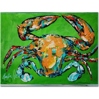 """" Caroline's Treasures MW1154PLMT Bred Load Crab Fabric Placemat Multicolor """"