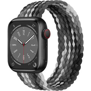 Flettet Solo Loop til Apple Watch Band 40mm 42mm 41mm 38mm 44mm 46mm 45mm Ultra/2 49mm Mænd/kvinder Stetrety Nylon Sport armbåndsstrop til Iwatch