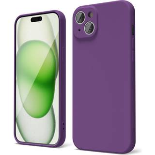 Oakxco til iPhone 15 plus telefonkasse flydende silikone tynd slank blød gummi gel tpu almindelig simpel dækning til kvinder pige sød mat solid f