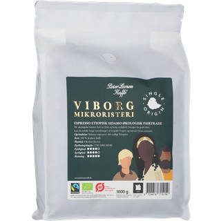 Peter Larsen Special Espresso Etiopisk Sidamo Kaffebønner 1000 gr. ØKO