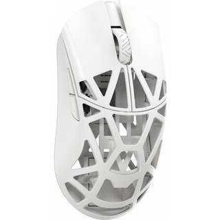 WLMouse Beast X Pro - Milky White [Omron Opticals] - Solid Sides